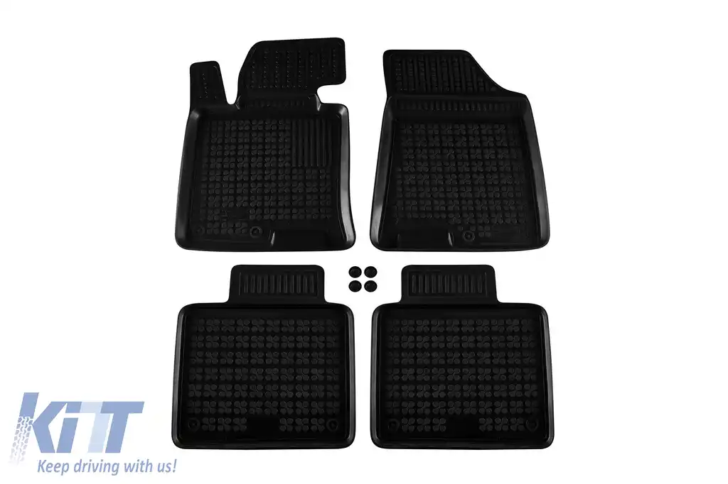 Mănuși din cauciuc specifice, potrivite pentru Hyundai i40 2011-2019, set de 4 piese, culoare neagră-image-6215501