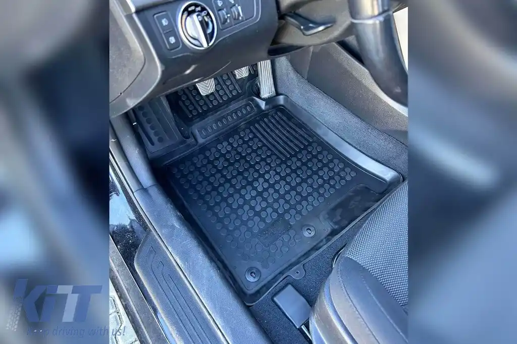 Mănuși din cauciuc specifice, potrivite pentru Hyundai i40 2011-2019, set de 4 piese, culoare neagră-image-6215510