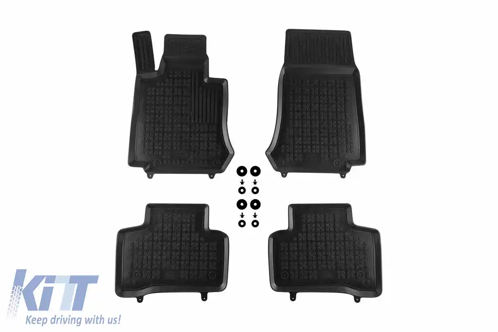 image-40-Mănuși din cauciuc specifice, potrivite pentru Mercedes EQC după 2019, set de 4 piese, culoare neagră