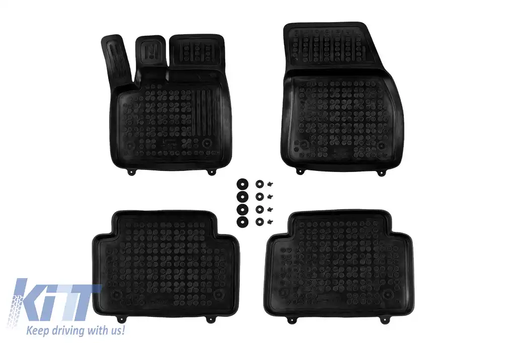 Mănuși din cauciuc specifice, potrivite pentru Range Rover Evoque după 2018, set de 4 piese, culoare neagră