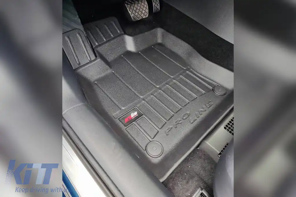 Mănuși din cauciuc specifice, potrivite pentru Skoda Superb după 2015, set de 4 piese, culoare neagră, cu garanție de 24 de luni-image-6220644