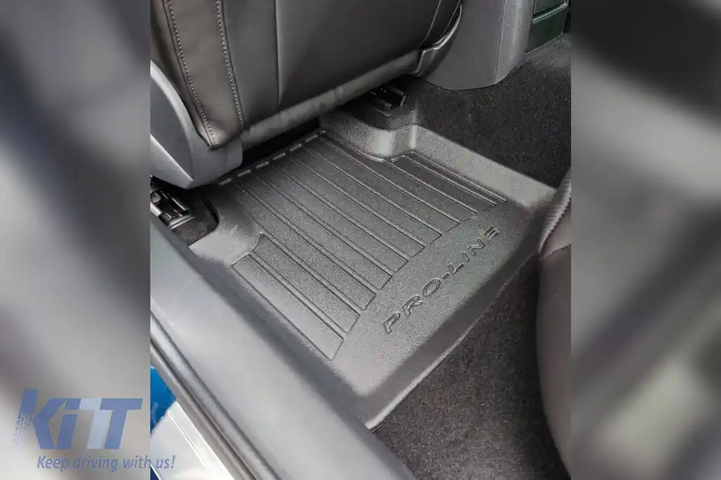 Mănuși din cauciuc specifice, potrivite pentru Skoda Superb după 2015, set de 4 piese, culoare neagră, cu garanție de 24 de luni-image-6220646