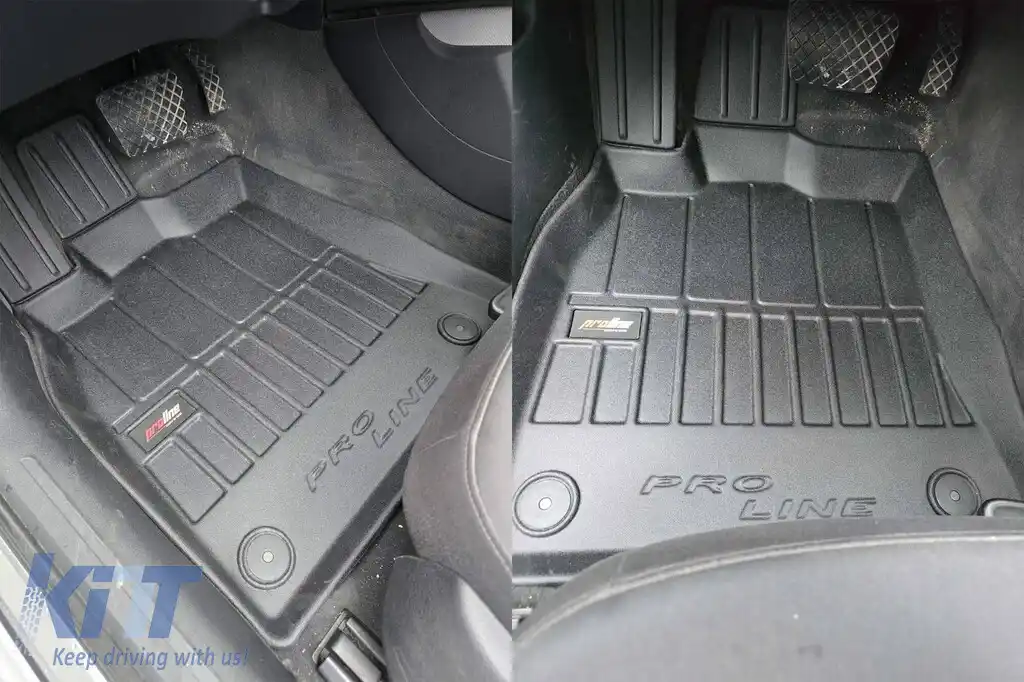 Mănuși din cauciuc specifice, potrivite pentru Audi A4 B8 sedan, wagon, Allroad 2008-2015, A5 Sportback 2009-2016, set de 4 piese, culoare neagră, cu garanție de 24 de luni-image-6220710