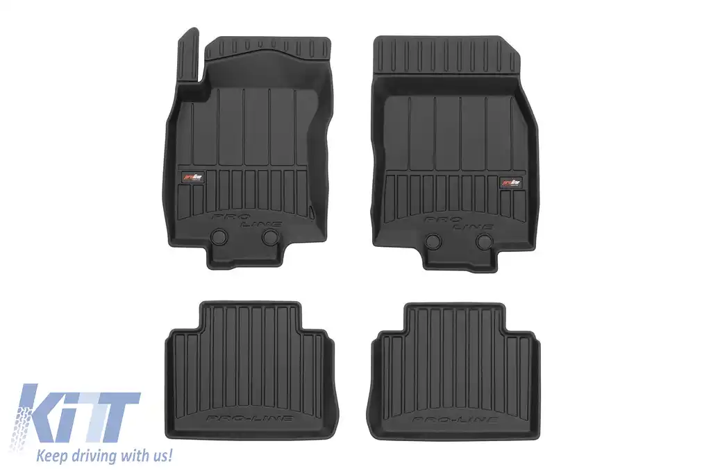 Mănuși din cauciuc specifice, potrivite pentru Nissan X-Trail 2017-2021, set de 4 piese, culoare neagră, cu garanție de 24 de luni din seria Frogum 3D ProLine.