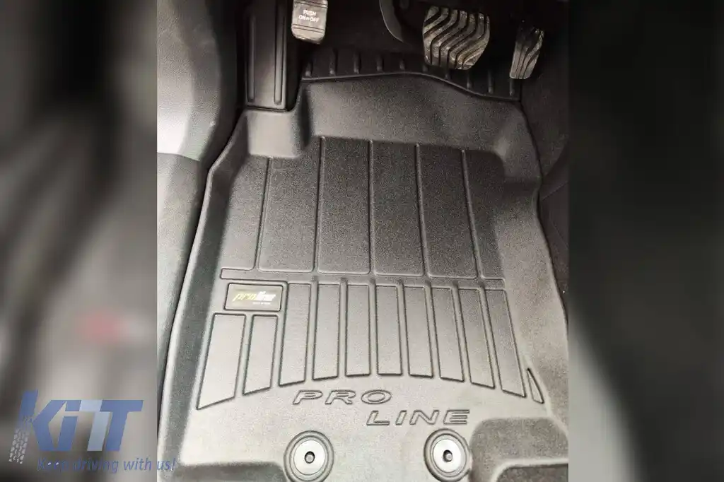 Mănuși din cauciuc specifice, potrivite pentru Nissan X-Trail 2017-2021, set de 4 piese, culoare neagră, cu garanție de 24 de luni din seria Frogum 3D ProLine.-image-6222082