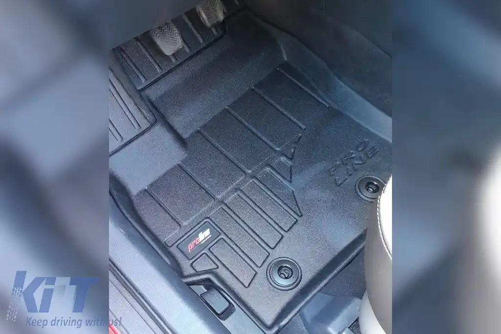 Mănuși din cauciuc specifice, potrivite pentru Toyota Verso II 2009-2018, set de 4 piese, culoare neagră, cu garanție de 24 de luni-image-6222465