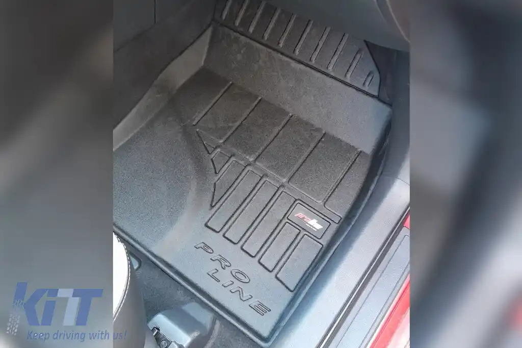 Mănuși din cauciuc specifice, potrivite pentru Toyota Verso II 2009-2018, set de 4 piese, culoare neagră, cu garanție de 24 de luni-image-6222466