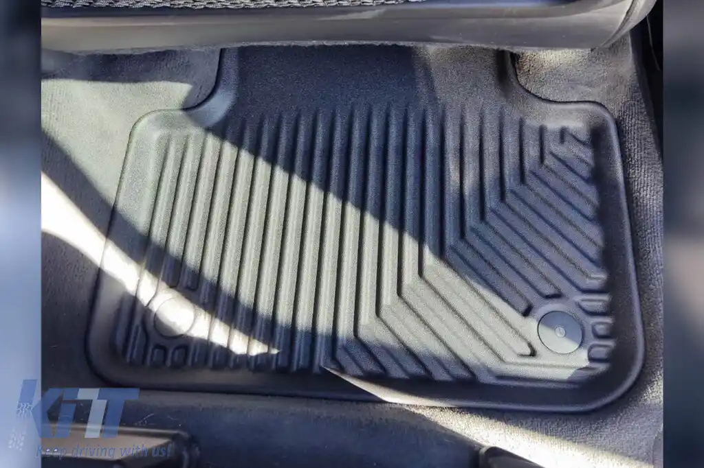 Mănuși din cauciuc specifice, potrivite pentru Audi Q7 după 2015, Q8 după 2018, set de 4 piese, culoare neagră-image-6226836