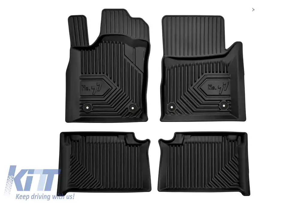Mănuși din cauciuc specifice, potrivite pentru Jeep Grand Cherokee 2010-2021, set de 4 piese, culoare neagră