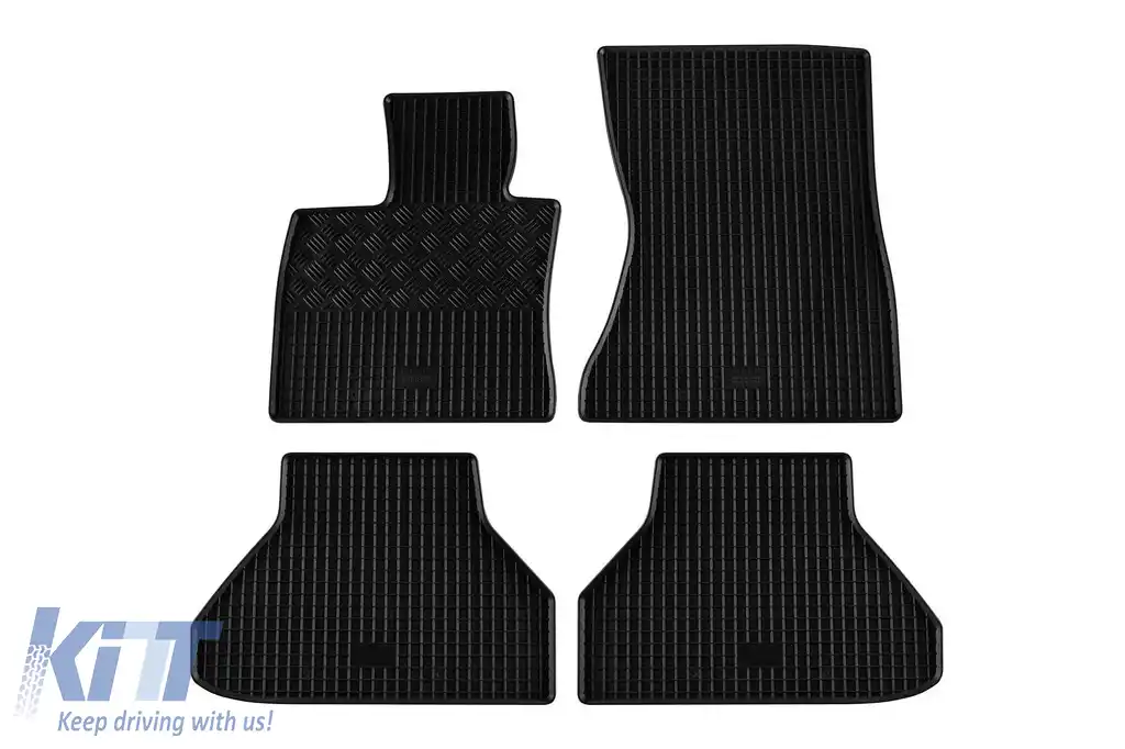 Mănuși din cauciuc specifice, potrivite pentru BMW X6 E71 2008-2014, set de 4 piese, culoare neagră-image-6228481