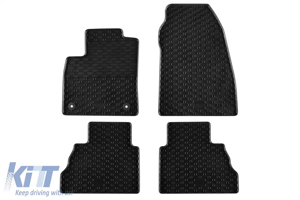 Mănuși din cauciuc specifice, potrivite pentru Ford Tourneo după 2023 cu 5 locuri, set de 4 piese, culoare neagră