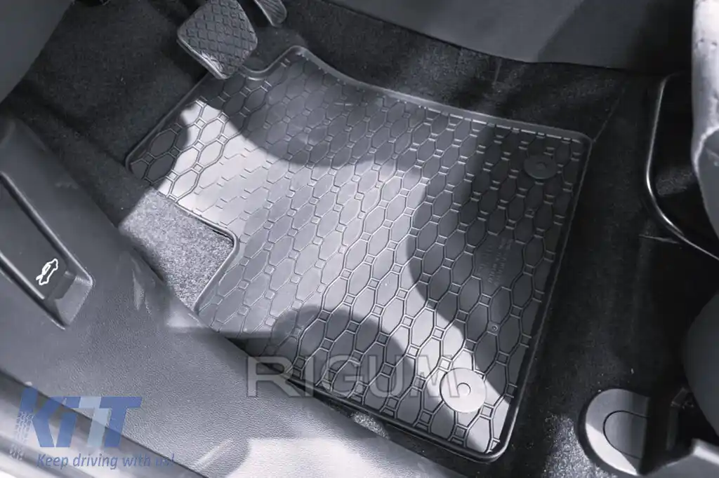 Mănuși din cauciuc specifice, potrivite pentru Ford Tourneo după 2023 cu 5 locuri, set de 4 piese, culoare neagră-image-6229545