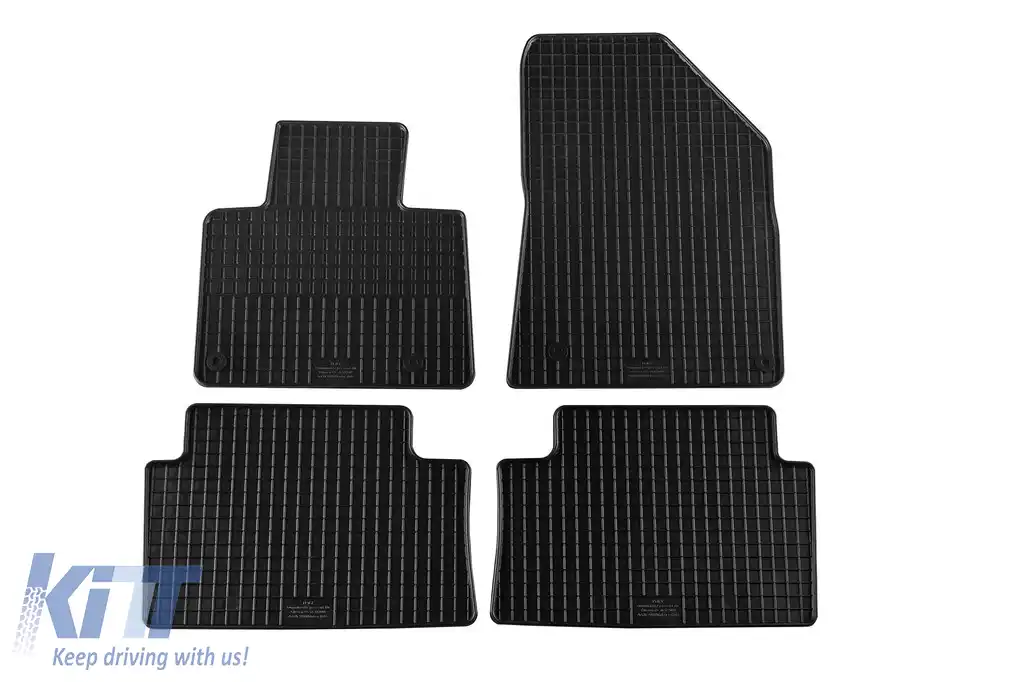 Mănuși din cauciuc specifice, potrivite pentru Citroen C5 2008-2017, set de 4 piese, culoare neagră