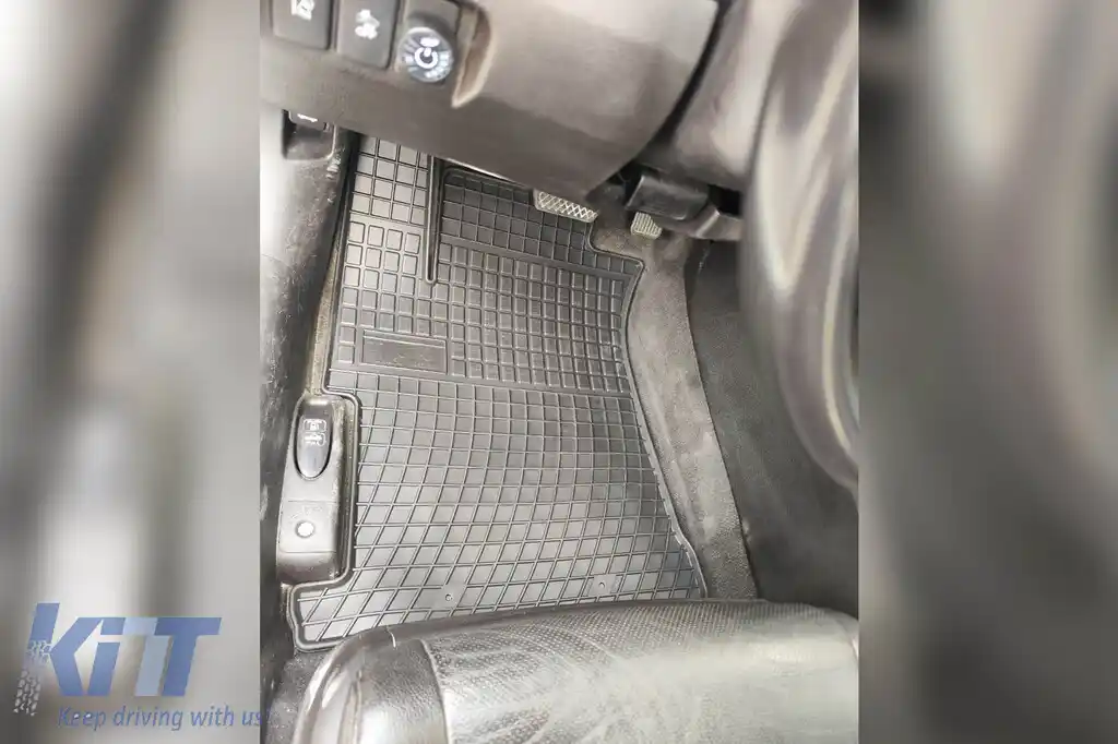 Mănuși din cauciuc specifice, potrivite pentru Honda Civic IX sedan 2012-2016, set de 4 piese, culoare neagră din seria Frogum El Toro-image-6230423