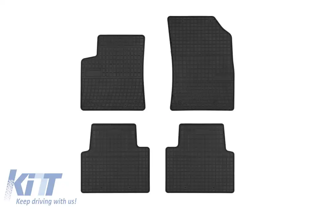 Mănuși din cauciuc specifice, potrivite pentru Opel Crossland X după 2017, set de 4 piese, culoare neagră