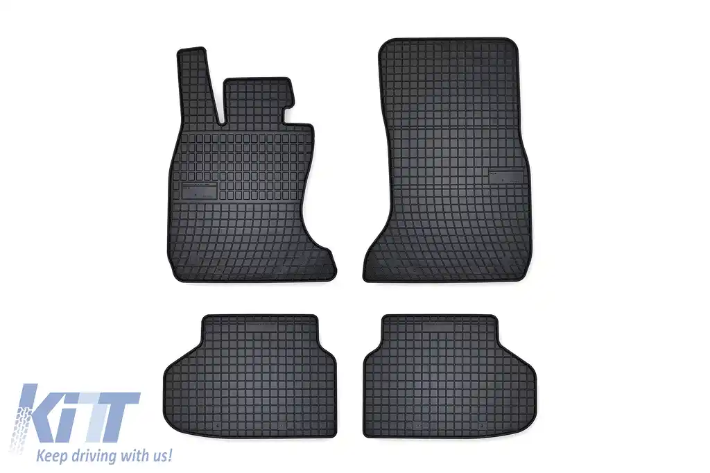 Mănuși din cauciuc specifice, potrivite pentru BMW Seria 7 F01 2008-2015, set de 4 piese, culoare neagră