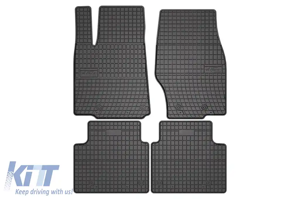 Mănuși din cauciuc specifice, potrivite pentru Jeep Grand Cherokee 4xe după 2021, set de 4 piese, culoare neagră