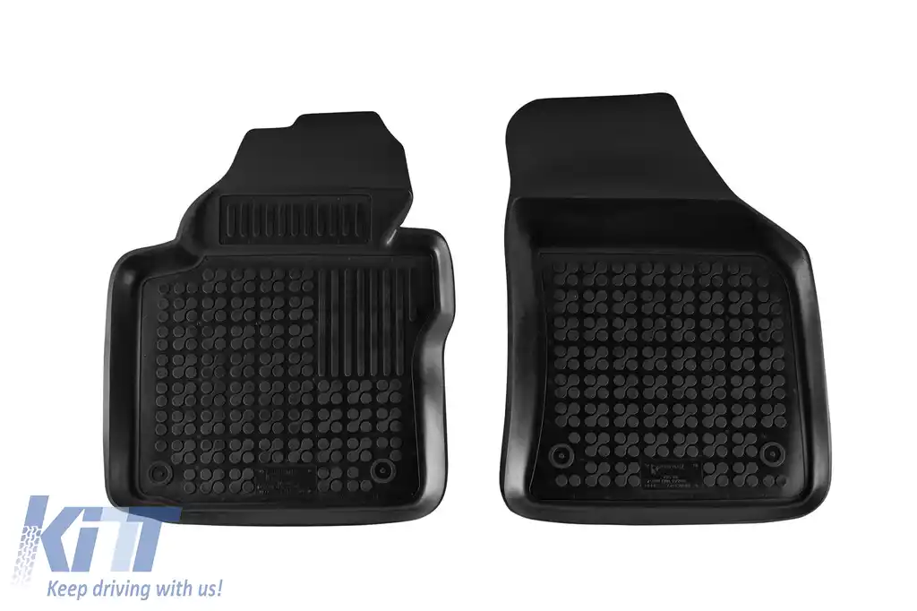 Mănuși din cauciuc specifice, potrivite pentru VW Caddy 2003-2020, Caddy Maxi 2007-2020 cu scaunele din a treia rangă pliante, 5-7 locuri, set de 2 piese, culoare neagră