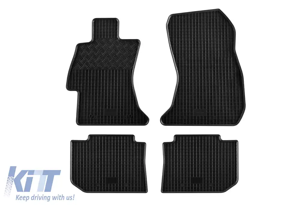Mănuși din cauciuc specifice, potrivite pentru Subaru Impreza WRX după 2014, Levorg după 2015, XV după 2012, set de 4 piese, culoare neagră