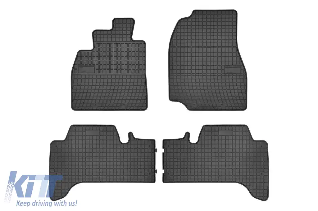 Mănuși din cauciuc specifice, potrivite pentru Toyota Land Cruiser FJ100 1998-2007, set de 4 piese, culoare neagră