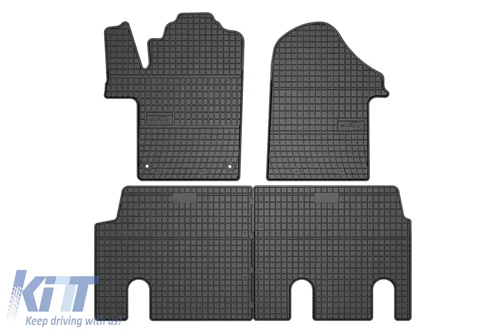 Mănuși din cauciuc specifice, potrivite pentru Mercedes Vito după 2014, set de 4 piese, culoare neagră