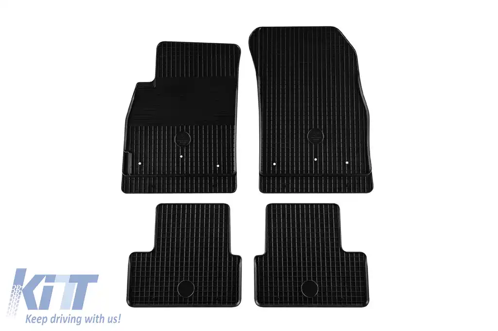 Mocheta din cauciuc Gumarny Zubri potrivită pentru Opel Astra J 2009-2015, Zafira C 2011-2019, Chevrolet Cruze 2009-2016, Orlando 2011-2018, set de 4 piese, culoare neagră-image-6254012