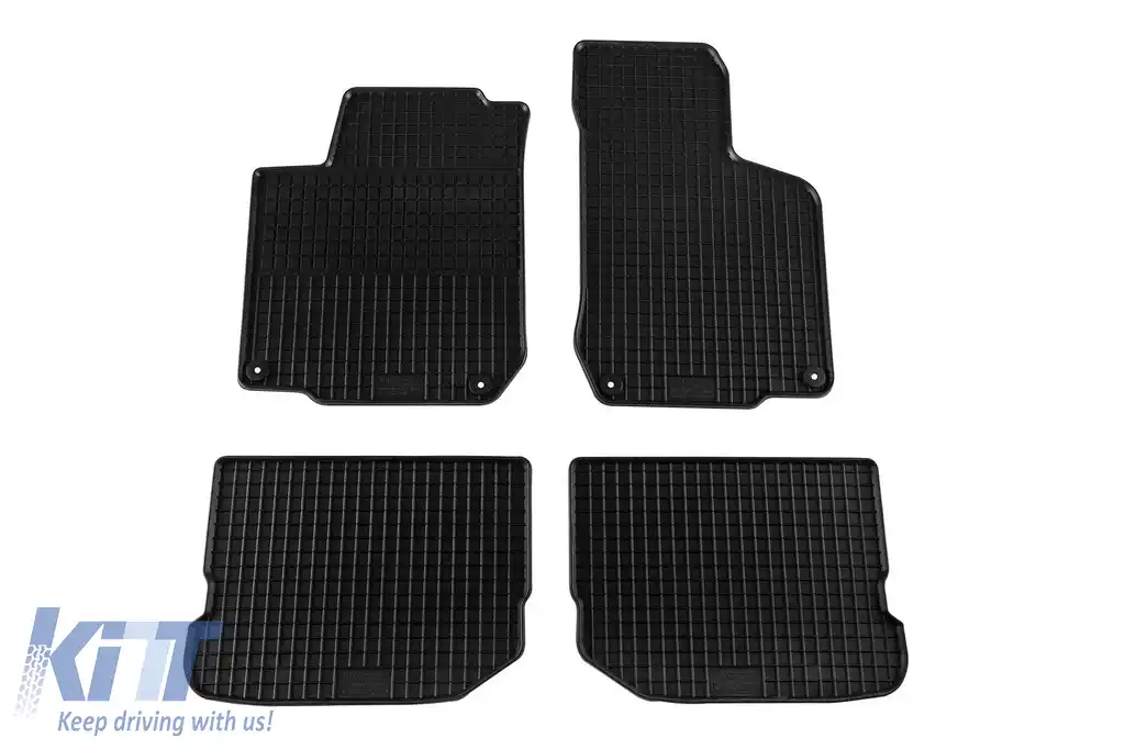 Mocheta din cauciuc specifică, potrivită pentru VW Golf IV 1998-2003, Bora 1998-2005, Beetle 1998-2011, Seat Toledo 1999-2004, Seat Leon 1999-2005, set de 4 piese, culoare neagră