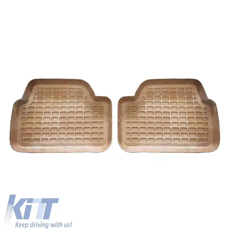 Mochete auto 3D din cauciuc potrivite pentru BMW 1 E81, E87 04-11 ''Star Diamond'' 4 bucăți Bej-image-6308651