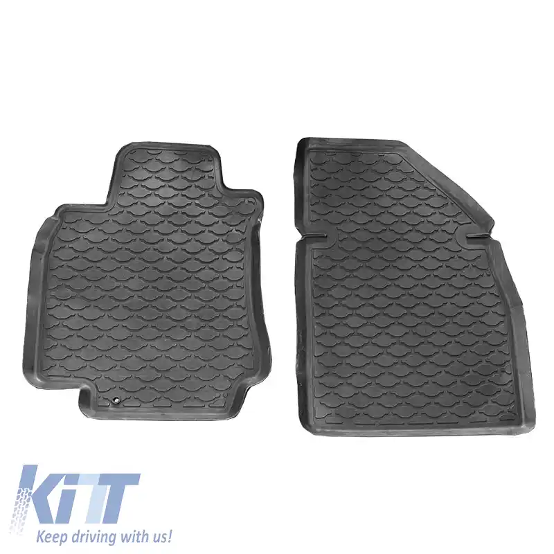 Mochete auto 3D din cauciuc potrivite pentru Nissan Tiida / Versa 2006-2012 ''Star Diamond'' 4 bucăți negre-image-6308775