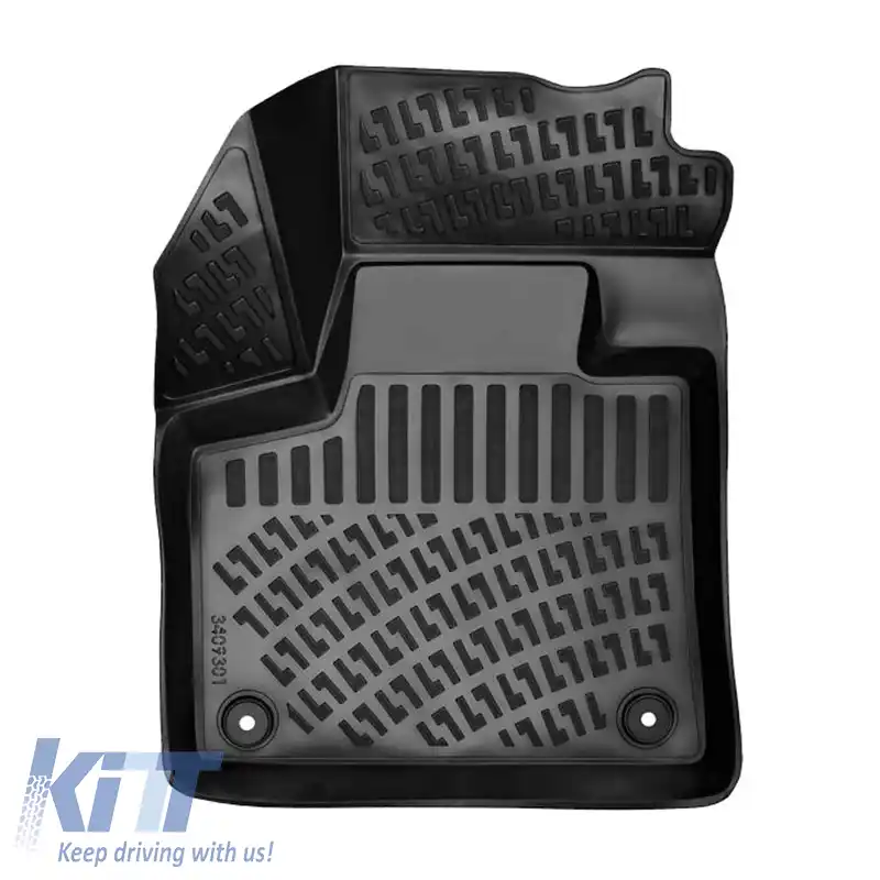 Mochete auto 3D din cauciuc TPE potrivite pentru Citroen DS7 Crossback 2018 - Rizline 4 bucăți negre-image-6292025