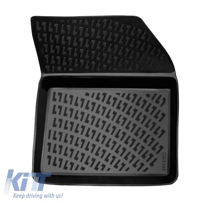 Mochete auto 3D din cauciuc TPE potrivite pentru Citroen DS7 Crossback 2018 - Rizline 4 bucăți negre-image-6292026