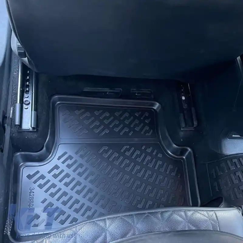 Mochete auto 3D din cauciuc TPE potrivite pentru VW Golf 7 VII/T-Roc/Leon 5F/Audi A3 8V/Audi Q2/Skoda Karoq Rizline 4 bucăți negre-image-6293409