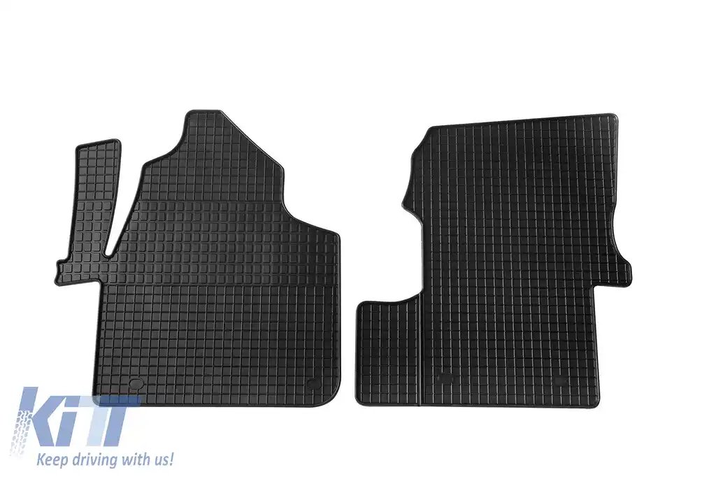 Mochete de cauciuc frontale specifice, potrivite pentru Mercedes Sprinter 2006-2018, Volkswagen Crafter 2006-2017, set de 2 piese, culoare neagră