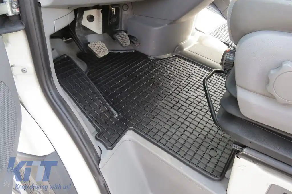 Mochete de cauciuc frontale specifice, potrivite pentru Mercedes Sprinter 2006-2018, Volkswagen Crafter 2006-2017, set de 2 piese, culoare neagră-image-6226396