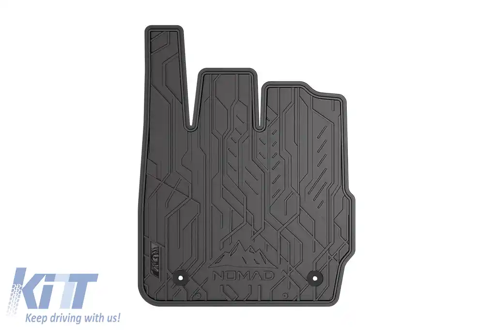 Mochete de cauciuc frontale specifice, potrivite pentru seria Frogum NOMAD pentru Ford Fiesta 2008-2017, set de 2 piese, culoare neagră-image-6256355