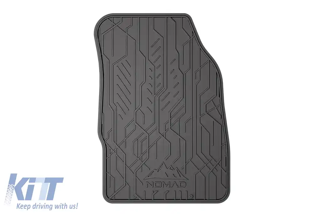 Mochete de cauciuc frontale specifice, potrivite pentru seria Frogum NOMAD pentru Ford Fiesta 2008-2017, set de 2 piese, culoare neagră-image-6256356