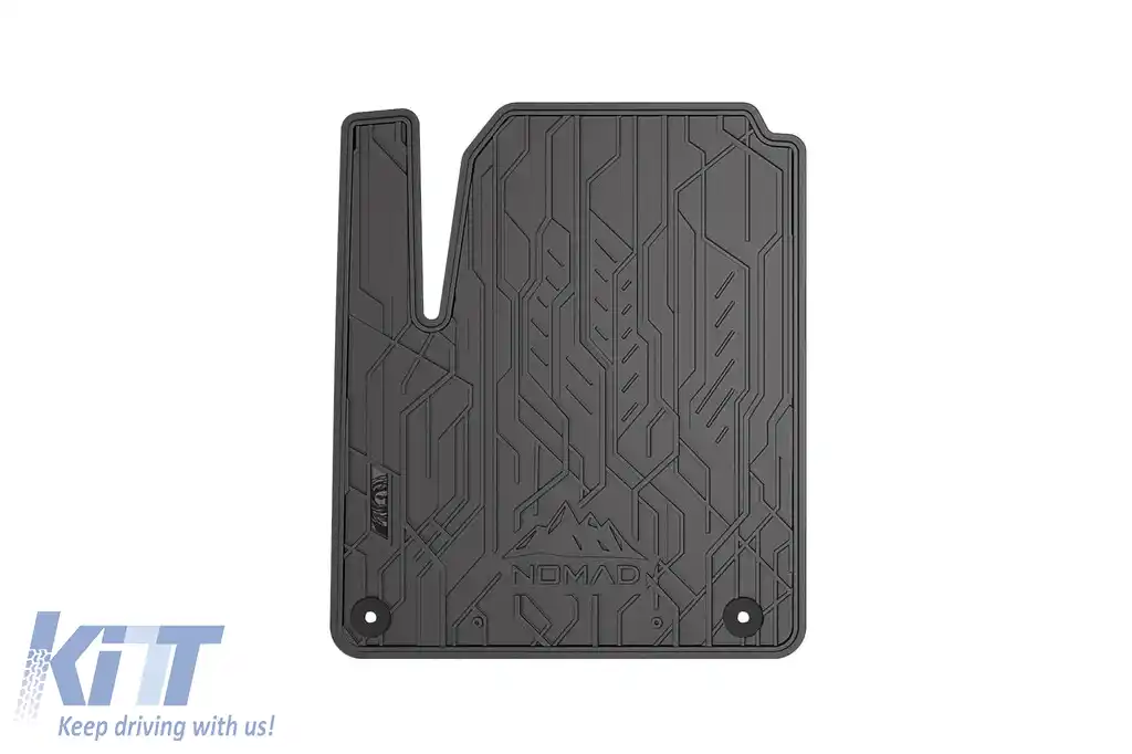Mochete de cauciuc frontale specifice, potrivite pentru seria Frogum NOMAD pentru Ford Galaxy 1995-2006, Seat Alhambra 1996-2010, Volkswagen Sharan 1995-2010, set de 2 piese, culoare neagră-image-6256377