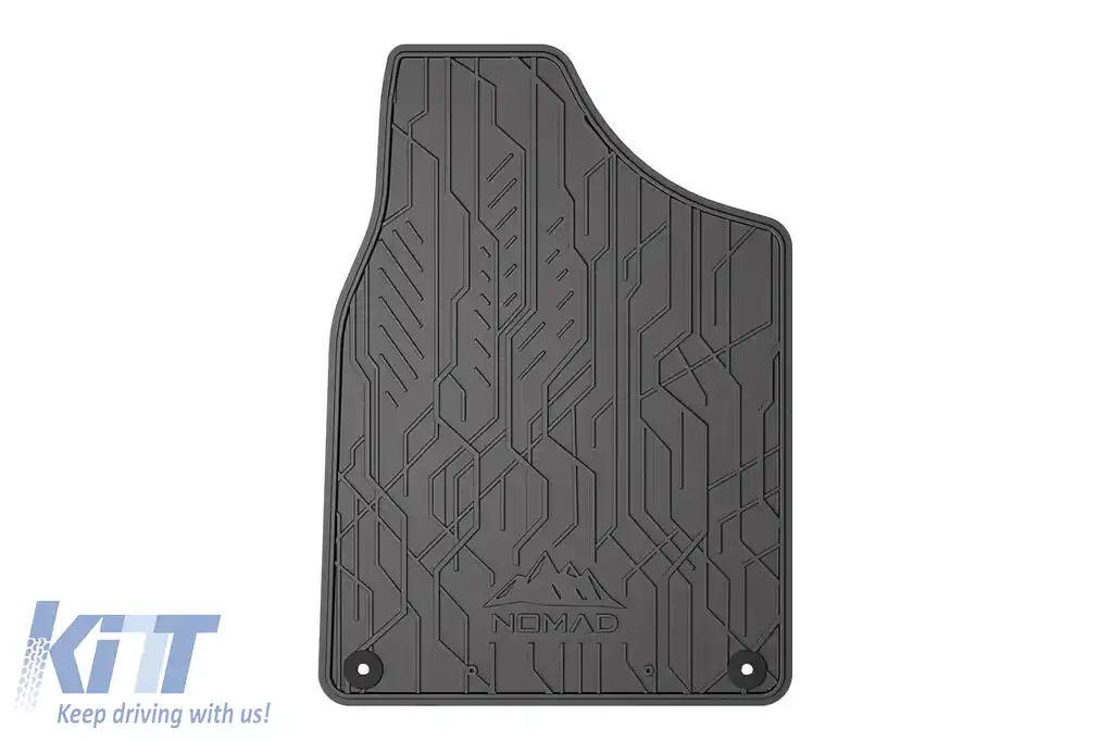 Mochete de cauciuc frontale specifice, potrivite pentru seria Frogum NOMAD pentru Ford Galaxy 1995-2006, Seat Alhambra 1996-2010, Volkswagen Sharan 1995-2010, set de 2 piese, culoare neagră-image-6256378