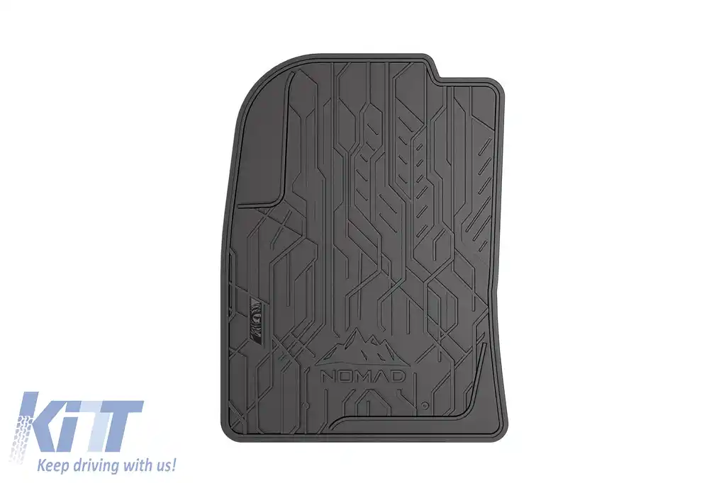 Mochete de cauciuc frontale specifice, potrivite pentru seria Frogum NOMAD pentru Ford Fiesta 2002-2008, Fusion 2002-2012, Mazda 2 2002-2007, set de 2 piese, culoare neagră-image-6256384
