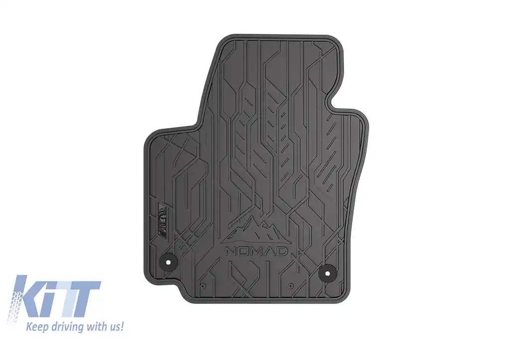 Mochete de cauciuc frontale specifice, potrivite pentru Seat Altea 2004-2015, set de 2 piese, culoare neagră din seria Frogum NOMAD-image-6256450