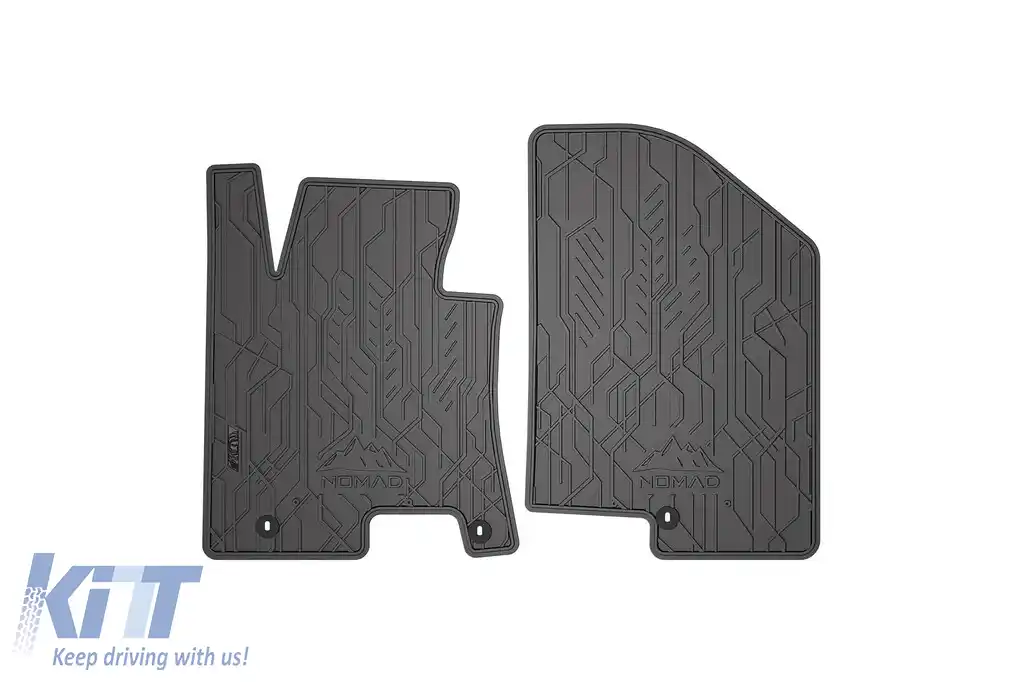 Mochete de cauciuc frontale specifice, potrivite pentru Kia Ceed 2012-2018, set de 2 piese, culoare neagră din seria Frogum NOMAD