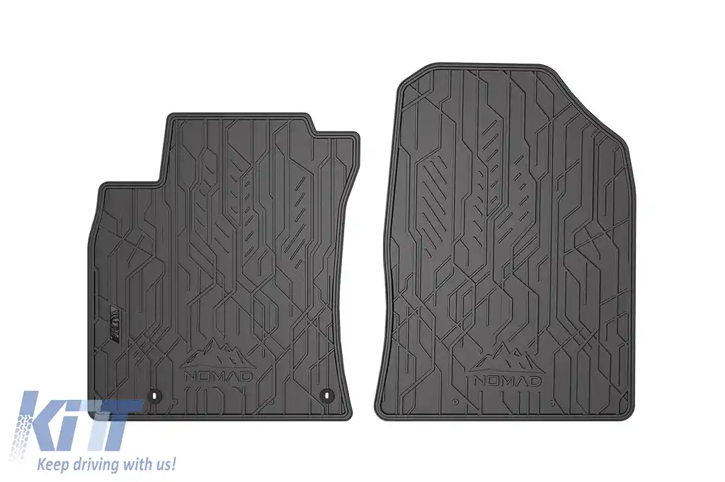 Mochete de cauciuc frontale specifice, potrivite pentru Kia Ceed după 2018, set de 2 piese, culoare neagră
