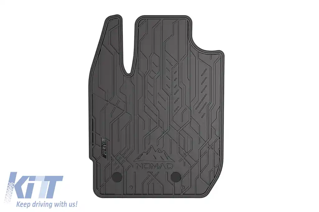 Mochete de cauciuc frontale specifice, potrivite pentru Dacia Duster 2017-2021, set de 2 piese, culoare neagră din seria Frogum NOMAD-image-6256649