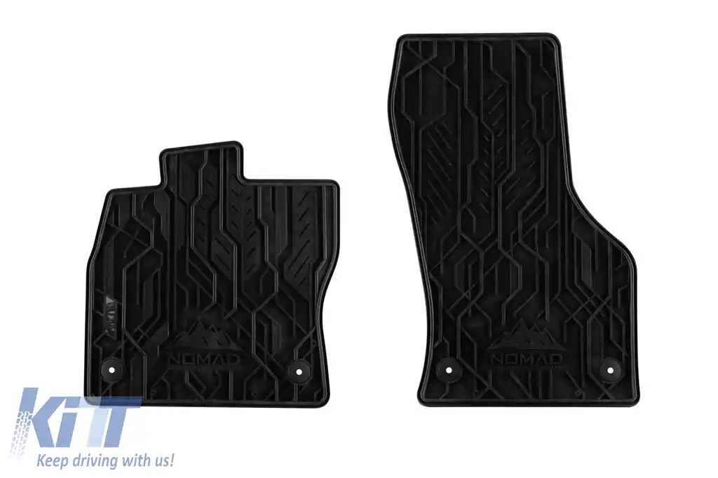 Mochete de cauciuc frontale specifice, potrivite pentru Volkswagen Passat B8 2014-2022, set de 2 piese, culoare neagră