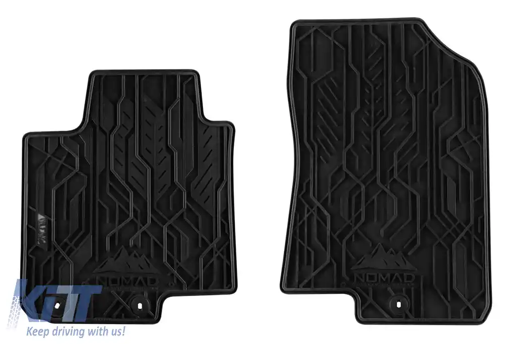 Mochete de cauciuc frontale specifice, potrivite pentru Hyundai i20 2014-2020, după 2020, set de 2 piese, culoare neagră