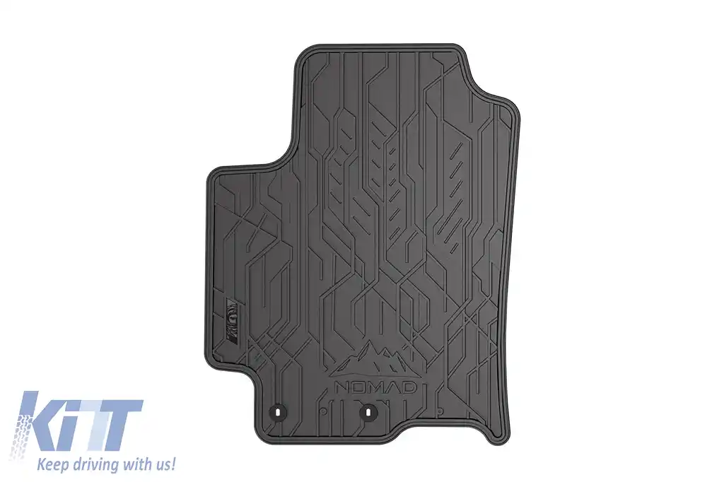 Mochete de cauciuc frontale specifice, potrivite pentru Kia Rio 2016-2020, Stonic după 2017, set de 2 piese, culoare neagră din seria Frogum NOMAD-image-6256750