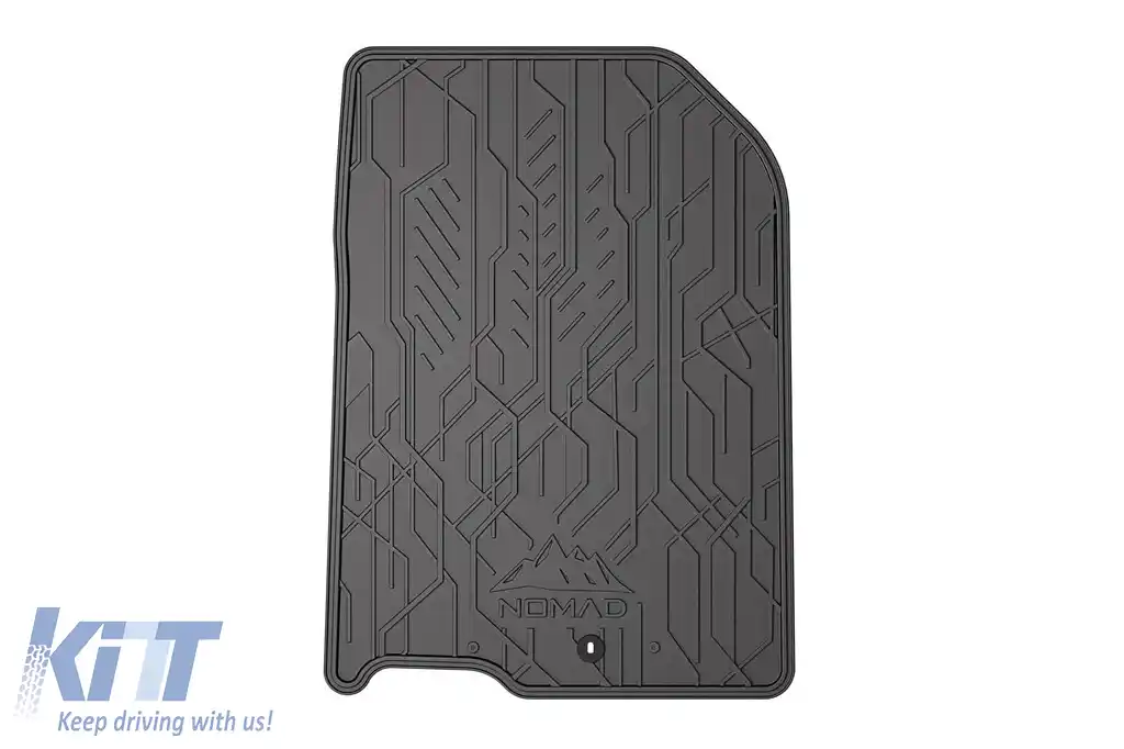 Mochete de cauciuc frontale specifice, potrivite pentru Kia Rio 2016-2020, Stonic după 2017, set de 2 piese, culoare neagră din seria Frogum NOMAD-image-6256751