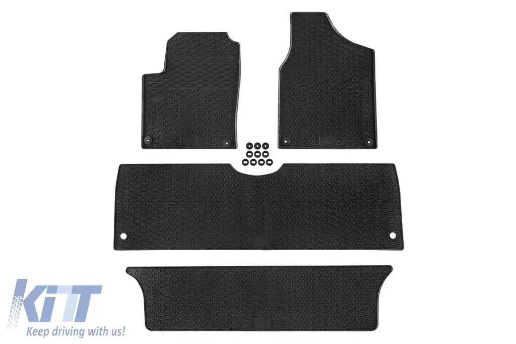 Mochete de cauciuc specifice de la Geyer & Hosaja potrivite pentru Ford Galaxy 1995-2006, Seat Alhambra, VW Sharan 1995-2010, 7 locuri, set de 5 piese, culoare neagră-image-6227419