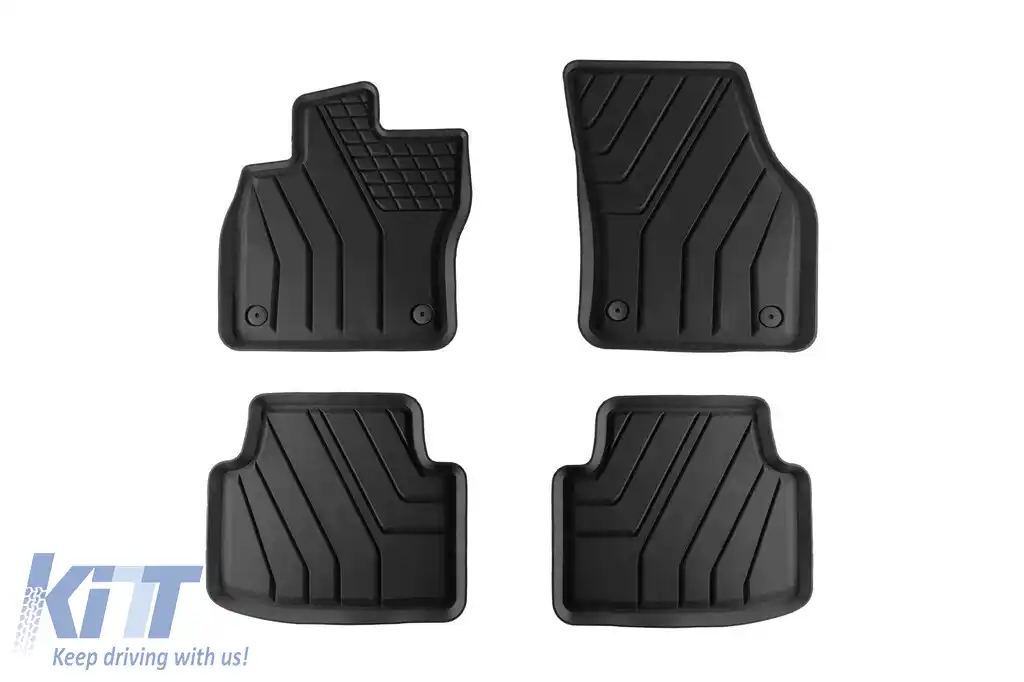 Mochete de cauciuc specifice de la SPARTline potrivite pentru Seat Ateca, Cupra Ateca după 2016, set de 4 piese, culoare neagră