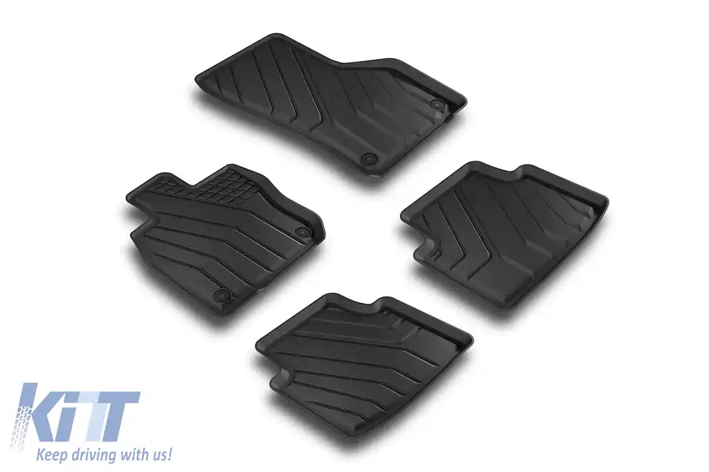 Mochete de cauciuc specifice de la SPARTline potrivite pentru Skoda Superb, Volkswagen Passat B9 sedan, wagon după 2023. Set de 4 bucăți, negre.-image-6233188
